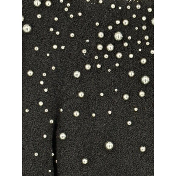 Susan Bristol Ltd.‎ 2002 Black Beaded Sweater 2W Acrylic & Merino Wool Women's - Picture 7 of 7